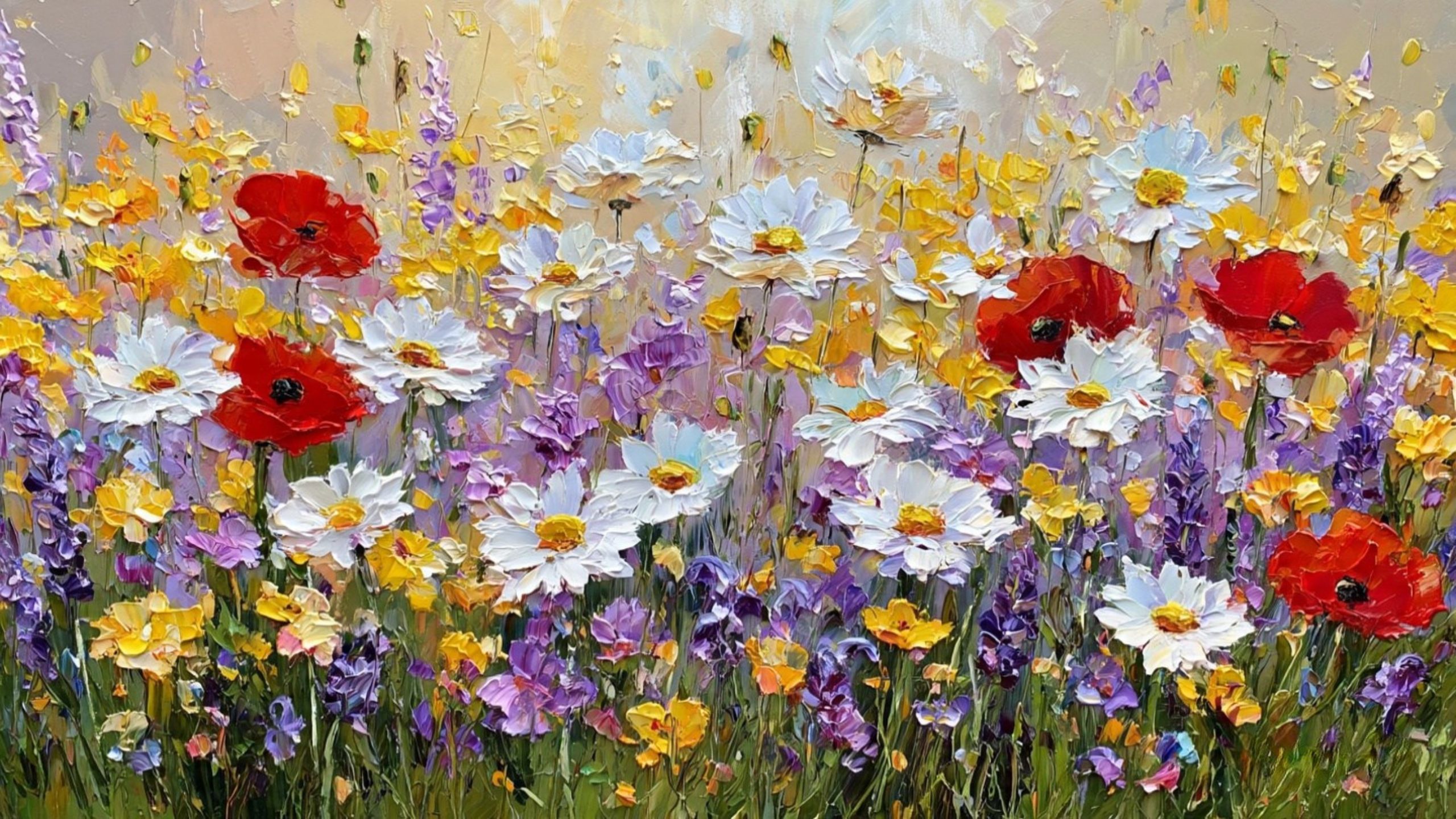 colourful spring wildflower